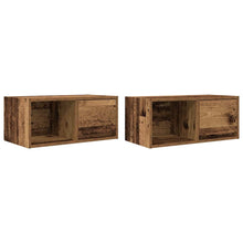 Tv-meubels 2 st 60x31x25,5 cm bewerkt hout oud houtkleurig