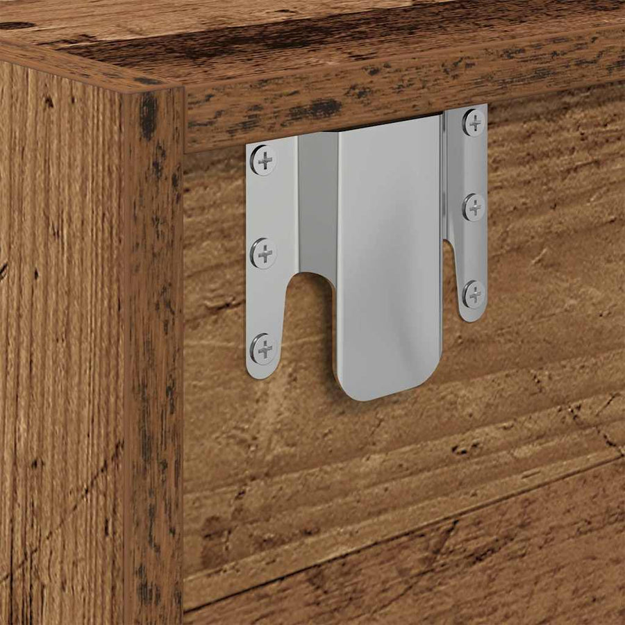Tv-meubels 2 st 60x31x25,5 cm bewerkt hout oud houtkleurig