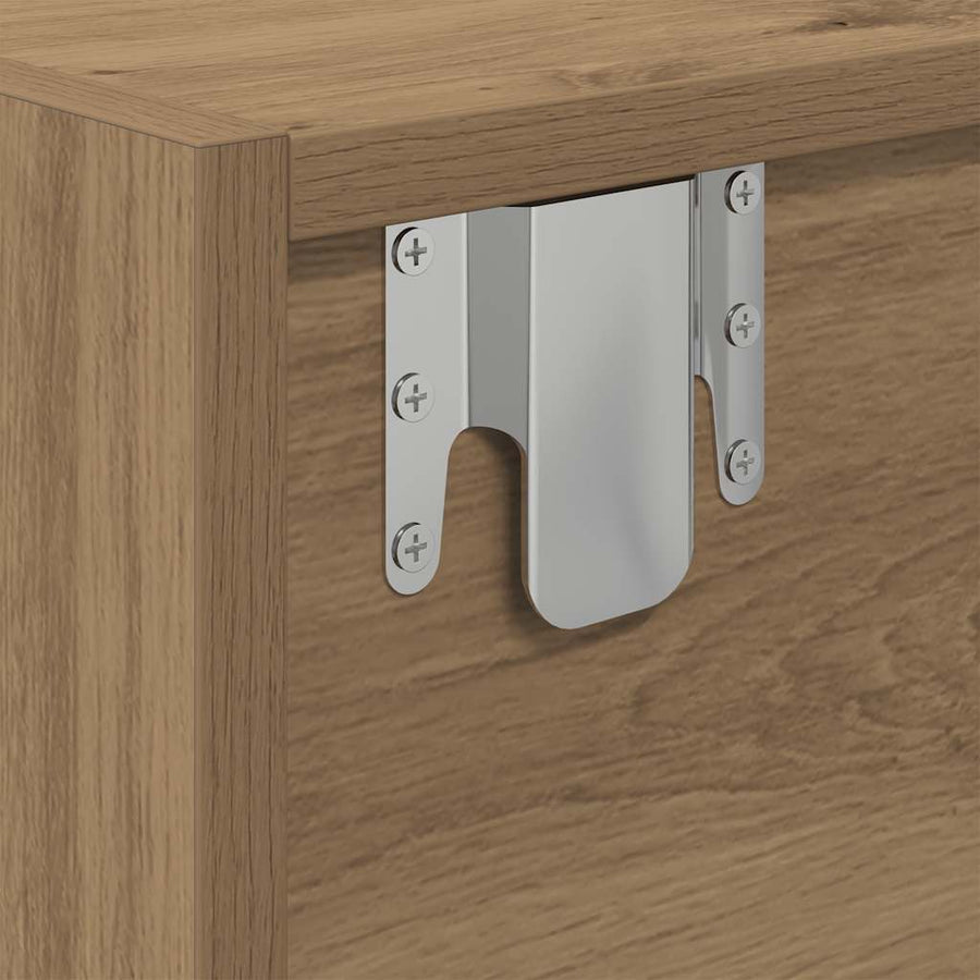 Tv-meubelen 2 st 60x31x25,5 cm bewerkt hout artisanaal eiken