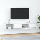 TV cabinets 2 pcs 80x31x25.5 cm engineered wood white