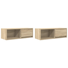 Tv-meubels 2 st 80x31x25,5 cm bewerkt hout sonoma eikenkleurig