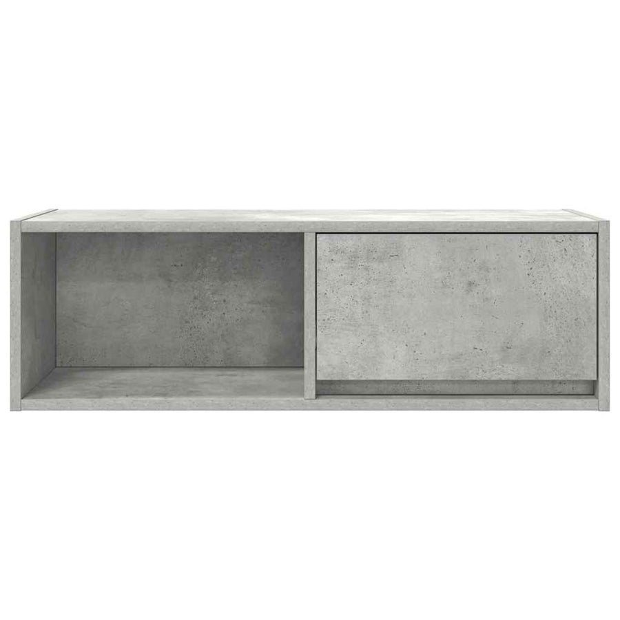 Tv-meubel 80x31x25,5 cm bewerkt hout betongrijs