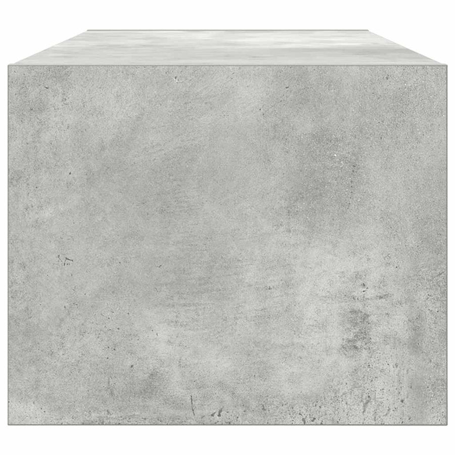Tv-meubel 80x31x25,5 cm bewerkt hout betongrijs