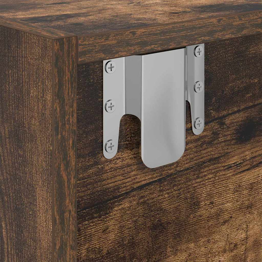 Tv-meubelen 2 st 80x31x25,5cm bewerkt hout gerookt eikenkleurig