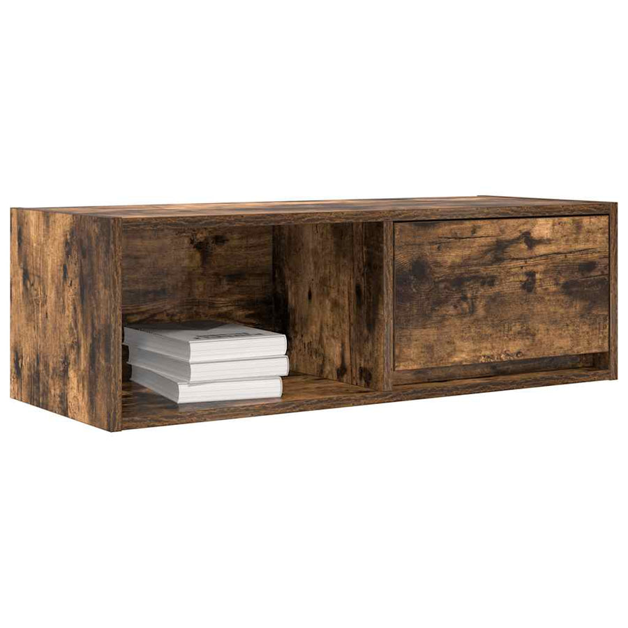 Tv-meubelen 2 st 80x31x25,5cm bewerkt hout gerookt eikenkleurig