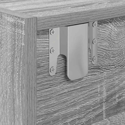 Tv-meubelen 2 st 80x31x25,5 cm bewerkt hout grijs sonoma eiken