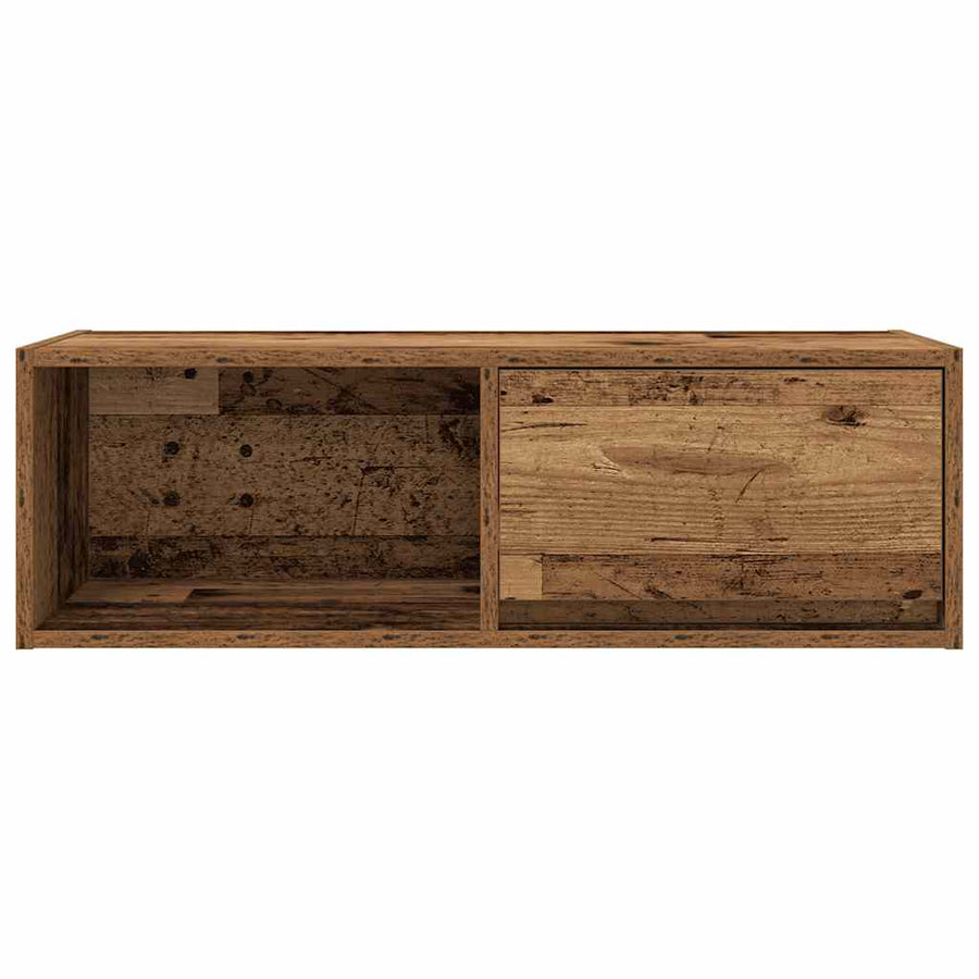 Tv-meubels 2 st 80x31x25,5 cm bewerkt hout oud houtkleurig