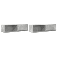 Tv-meubelen 2 st 100x31x25,5 cm bewerkt hout betongrijs