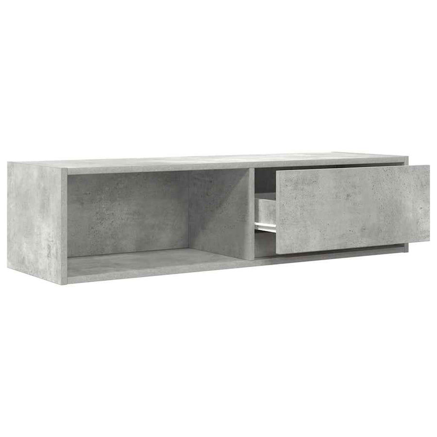 Tv-meubelen 2 st 100x31x25,5 cm bewerkt hout betongrijs