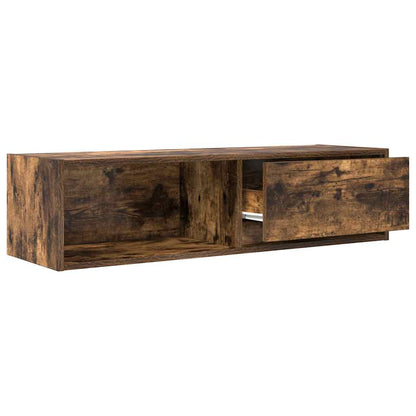 Tv-meubels, 2 st 100x31x25,5 cm spaanplaat gerookt eikenkleurig