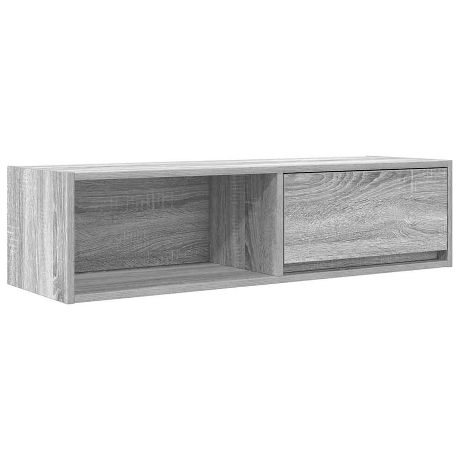 Tv-meubel 100x31x25,5 cm spaanplaat grijs sonoma