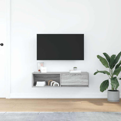 Tv-meubel 100x31x25,5 cm spaanplaat grijs sonoma