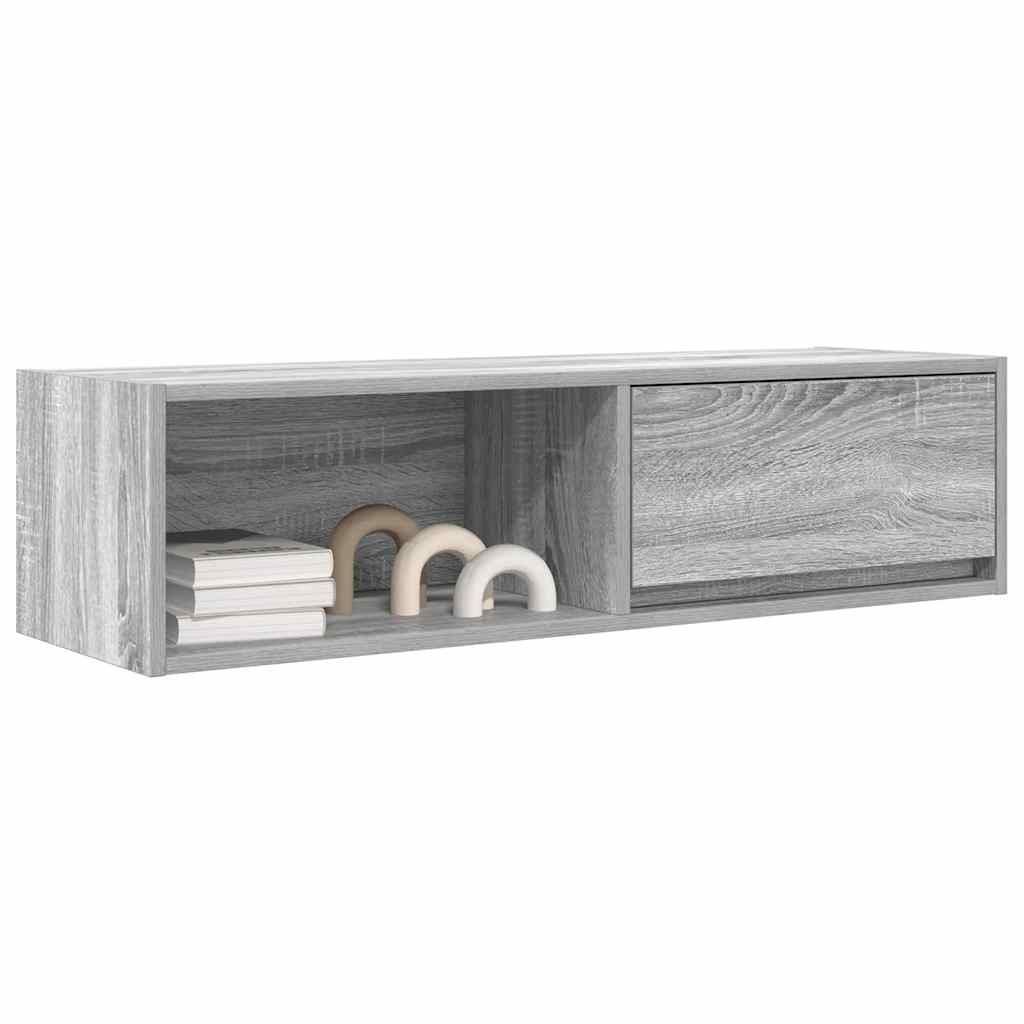Tv-meubel 100x31x25,5 cm spaanplaat grijs sonoma