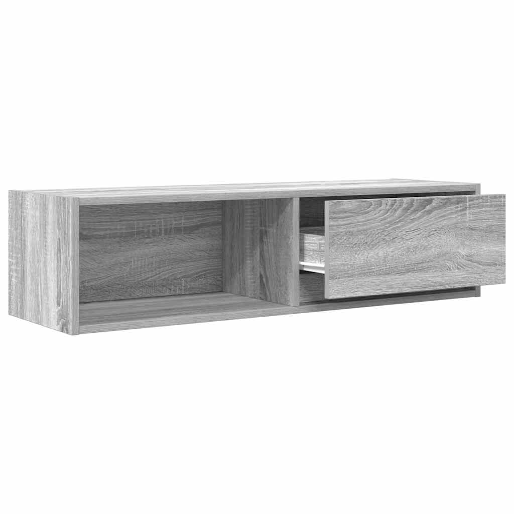 Tv-meubel 100x31x25,5 cm spaanplaat grijs sonoma