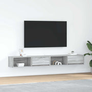 Tv-meubel set 2 st 100x31x25,5 cm spaanplaat grijs sonoma