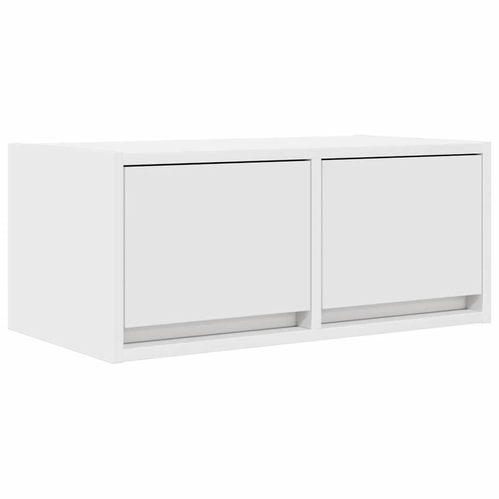 Tv-meubel 60x31x25,5 cm bewerkt hout wit