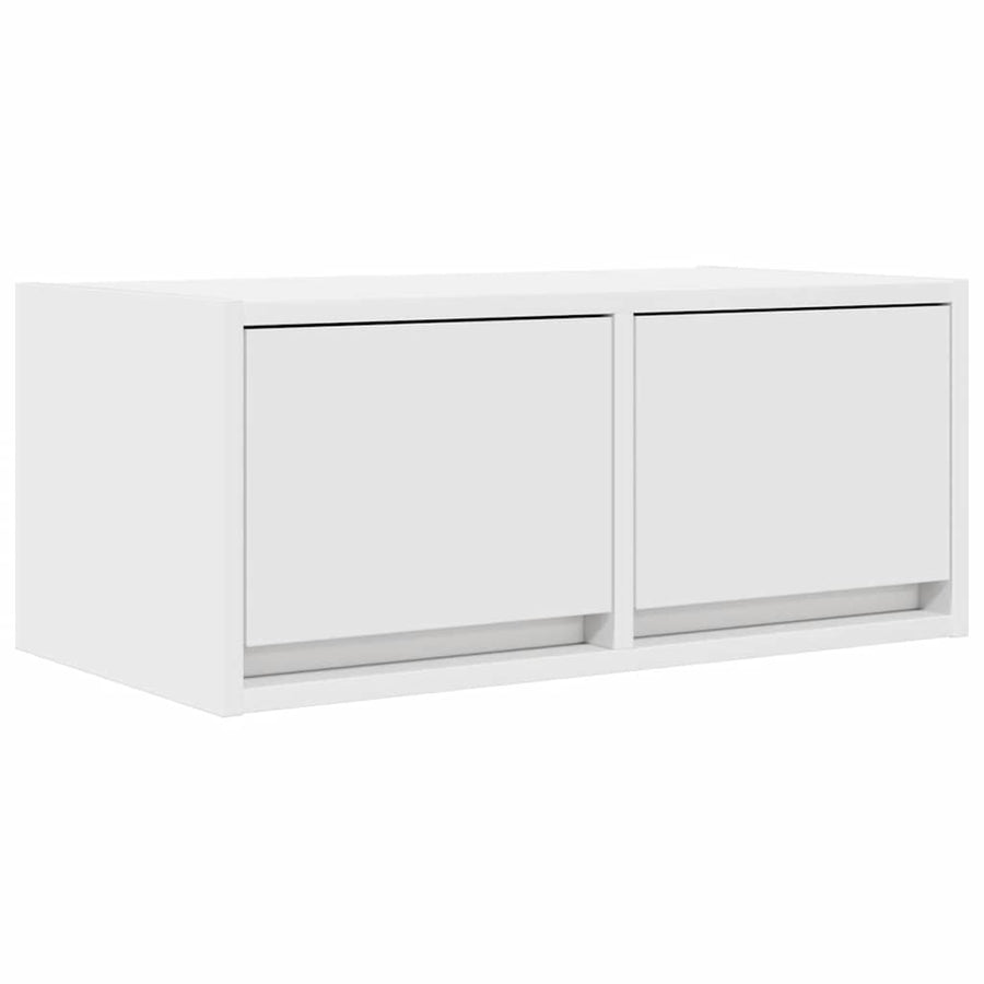 Tv-meubel 60x31x25,5 cm bewerkt hout wit
