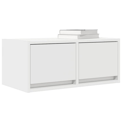 Tv-meubel 60x31x25,5 cm bewerkt hout wit