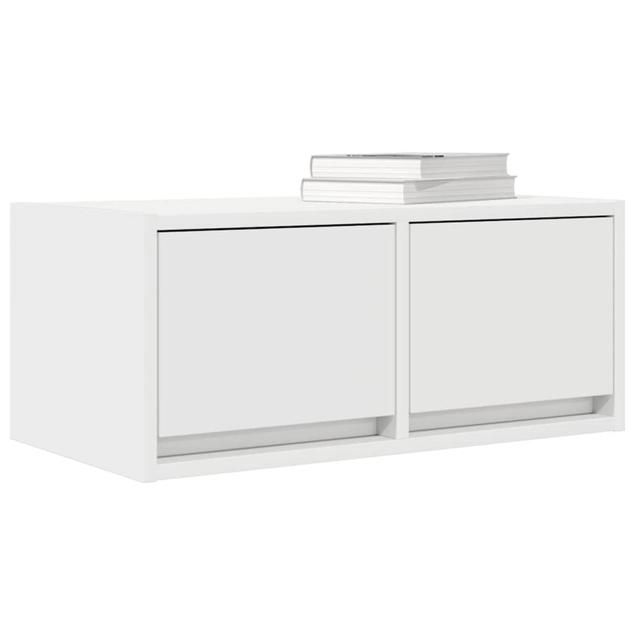 Tv-meubel 60x31x25,5 cm bewerkt hout wit
