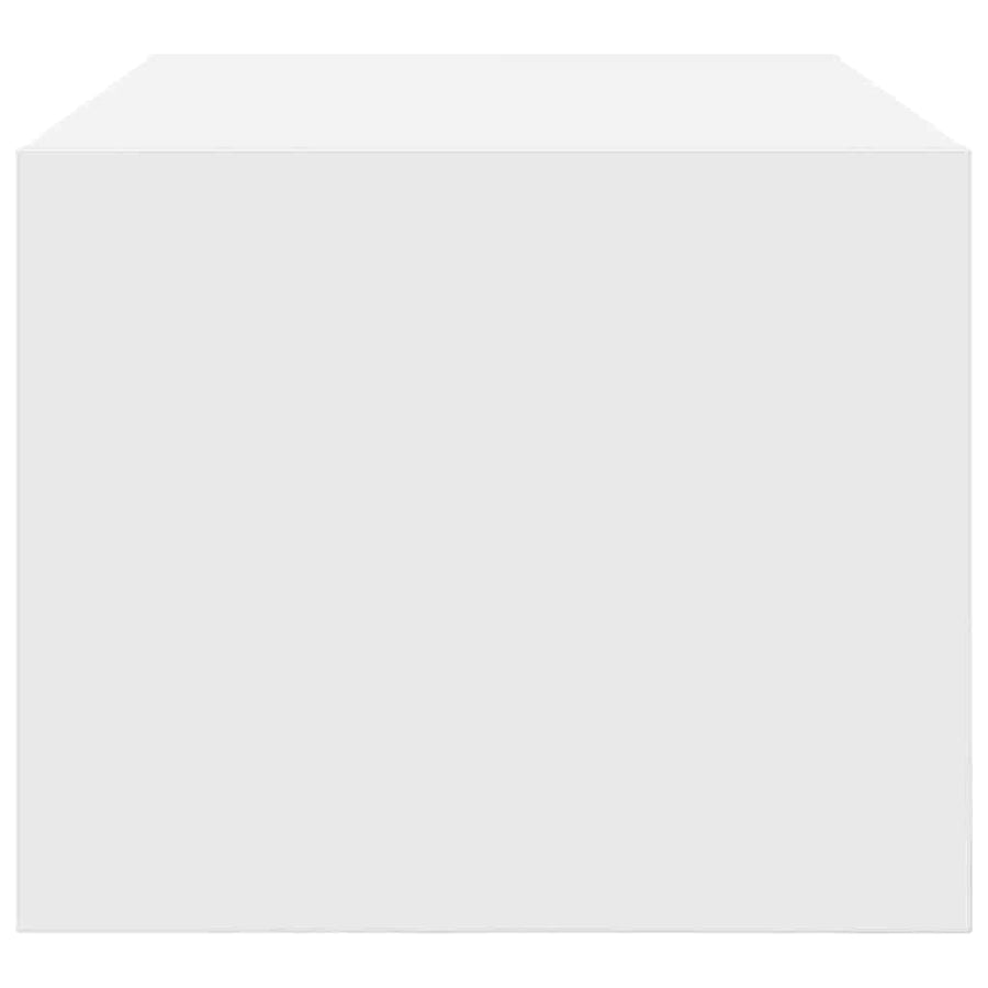 Tv-meubel 60x31x25,5 cm bewerkt hout wit