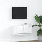 TV cabinet 60x31x25.5 cm engineered wood white