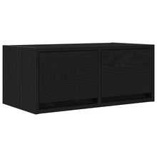 TV-meubel 60x31x25,5 cm spaanplaat zwart eikenkleurig