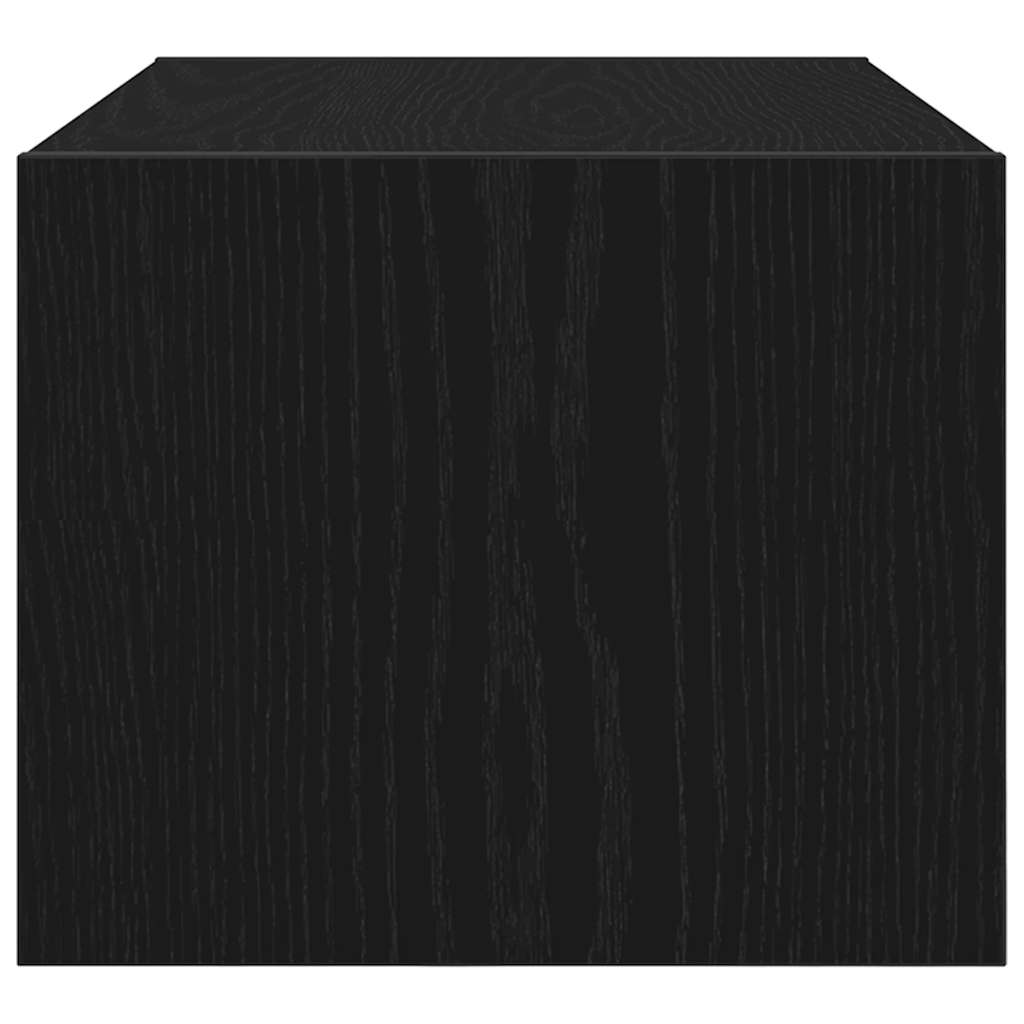 TV-meubel 60x31x25,5 cm spaanplaat zwart eikenkleurig