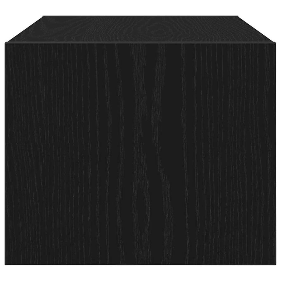 TV-meubel 60x31x25,5 cm spaanplaat zwart eikenkleurig