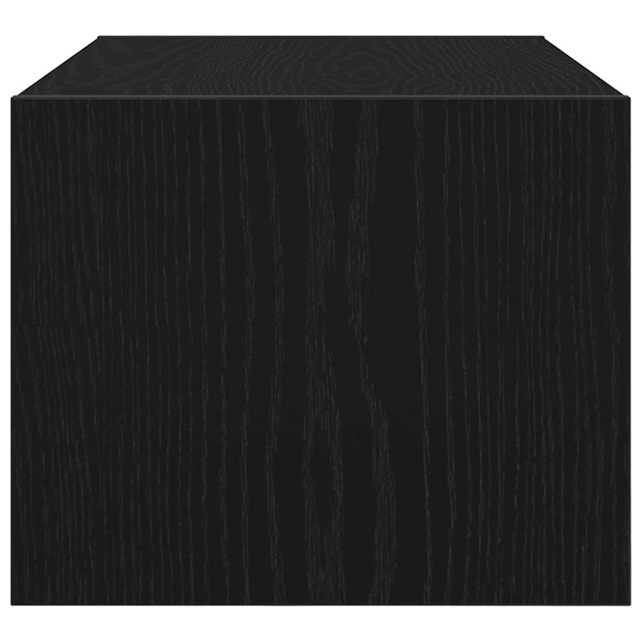 Tv-kasten 60x31x25,5 cm spaanplaat zwart eikenkleurig