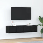 Tv-meubel 60x31x25,5 cm spaanplaat zwart eiken