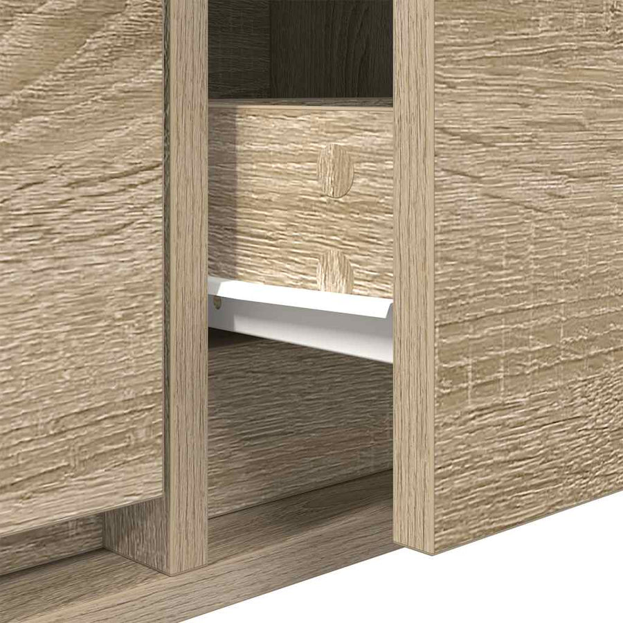 TV-meubel 60x31x25,5 cm bewerkt hout sonoma eikenkleurig