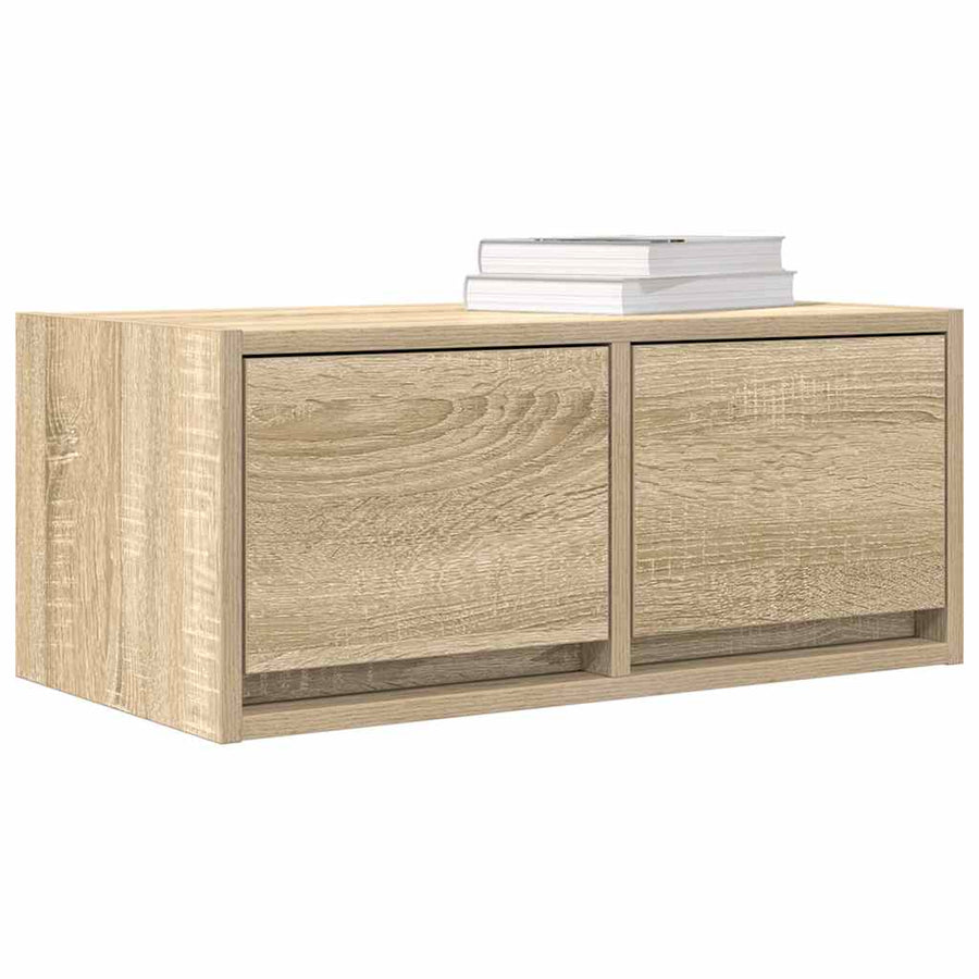 TV-meubel 60x31x25,5 cm bewerkt hout sonoma eikenkleurig