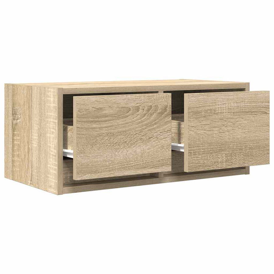 TV-meubel 60x31x25,5 cm bewerkt hout sonoma eikenkleurig