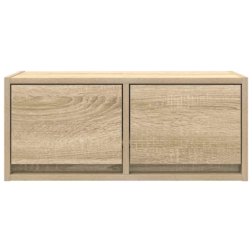 TV-meubel 60x31x25,5 cm bewerkt hout sonoma eikenkleurig