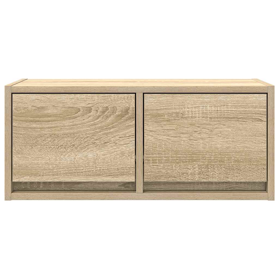 TV-meubel 60x31x25,5 cm bewerkt hout sonoma eikenkleurig