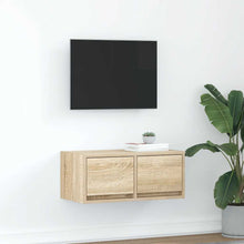 TV-meubel 60x31x25,5 cm bewerkt hout sonoma eikenkleurig
