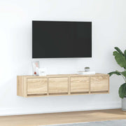 Tv-meubel 60x31x25,5 cm bewerkt hout sonoma eikenkleurig