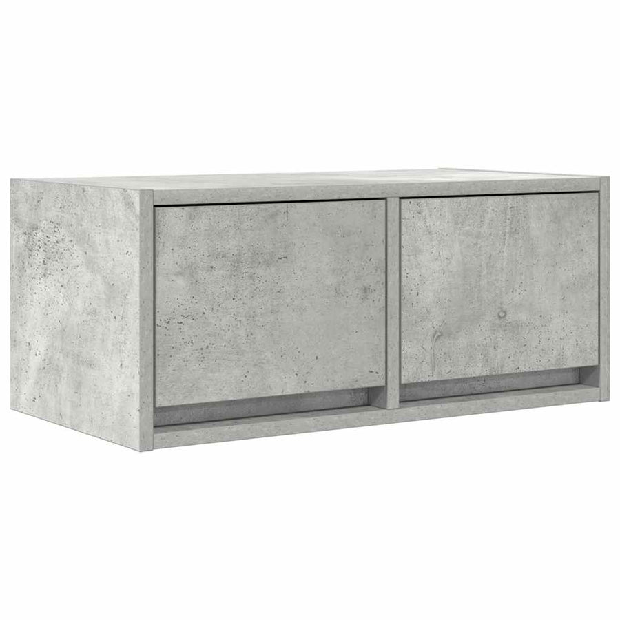 TV-meubel 60x31x25,5 cm bewerkt hout betongrijs