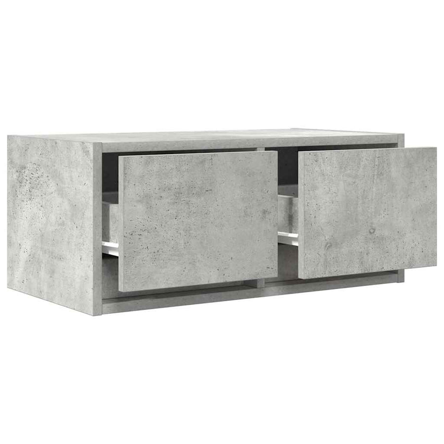 TV-meubel 60x31x25,5 cm bewerkt hout betongrijs