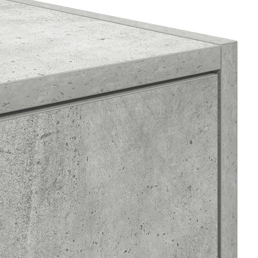 TV-meubel 60x31x25,5 cm bewerkt hout betongrijs