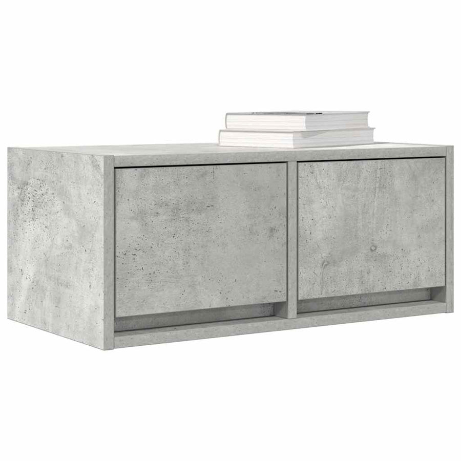 Tv-meubels 2 st 60x31x25,5 cm bewerkt hout betongrijs