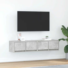 Tv-meubels 2 st 60x31x25,5 cm bewerkt hout betongrijs