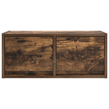 TV-meubel 60x31x25,5 cm bewerkt hout gerookt eikenkleurig