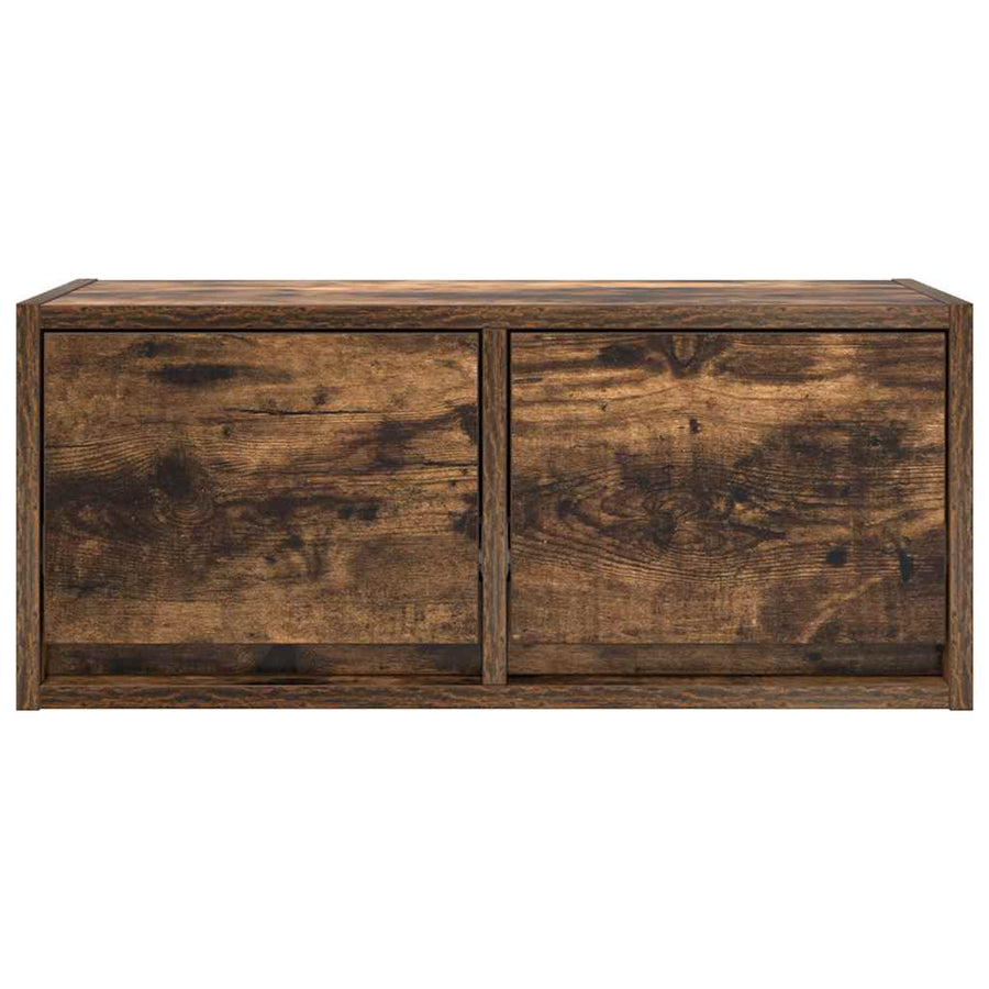 TV-meubel 60x31x25,5 cm bewerkt hout gerookt eikenkleurig