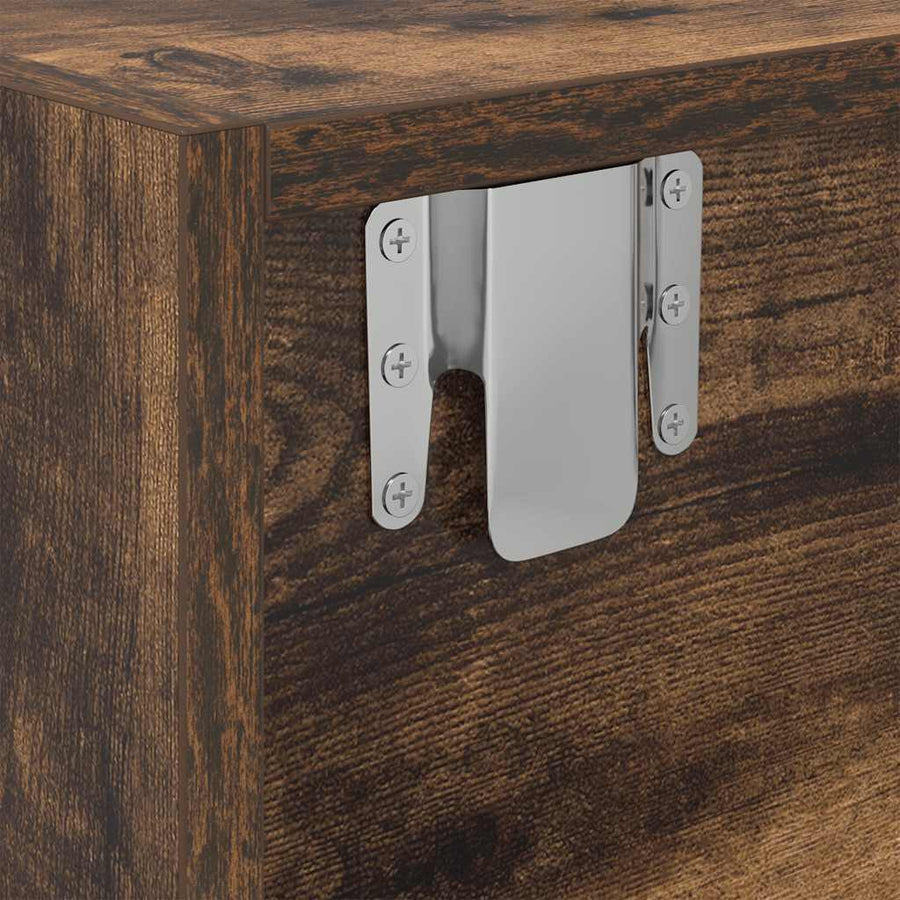 Tv-meubelen 2 st 60x31x25,5 cm bewerkt hout gerookt eikenkleur