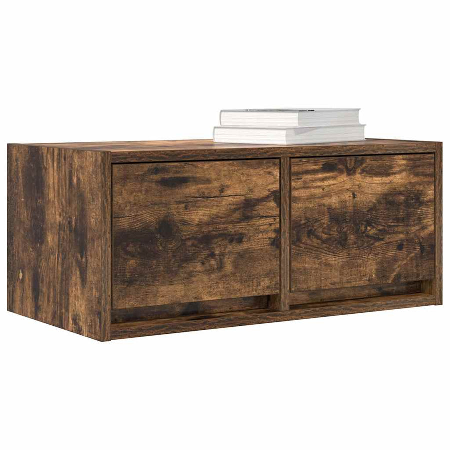 Tv-meubelen 2 st 60x31x25,5 cm bewerkt hout gerookt eikenkleur
