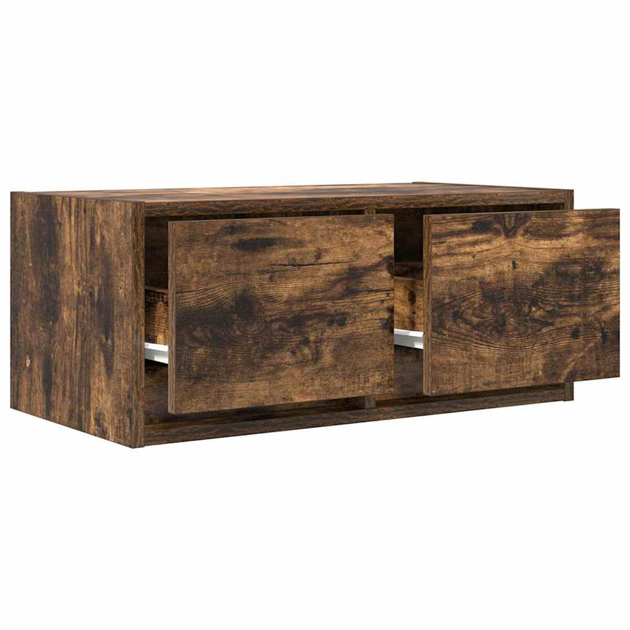 Tv-meubelen 2 st 60x31x25,5 cm bewerkt hout gerookt eikenkleur