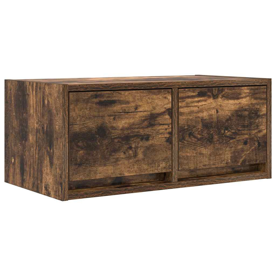 Tv-meubelen 2 st 60x31x25,5 cm bewerkt hout gerookt eikenkleur