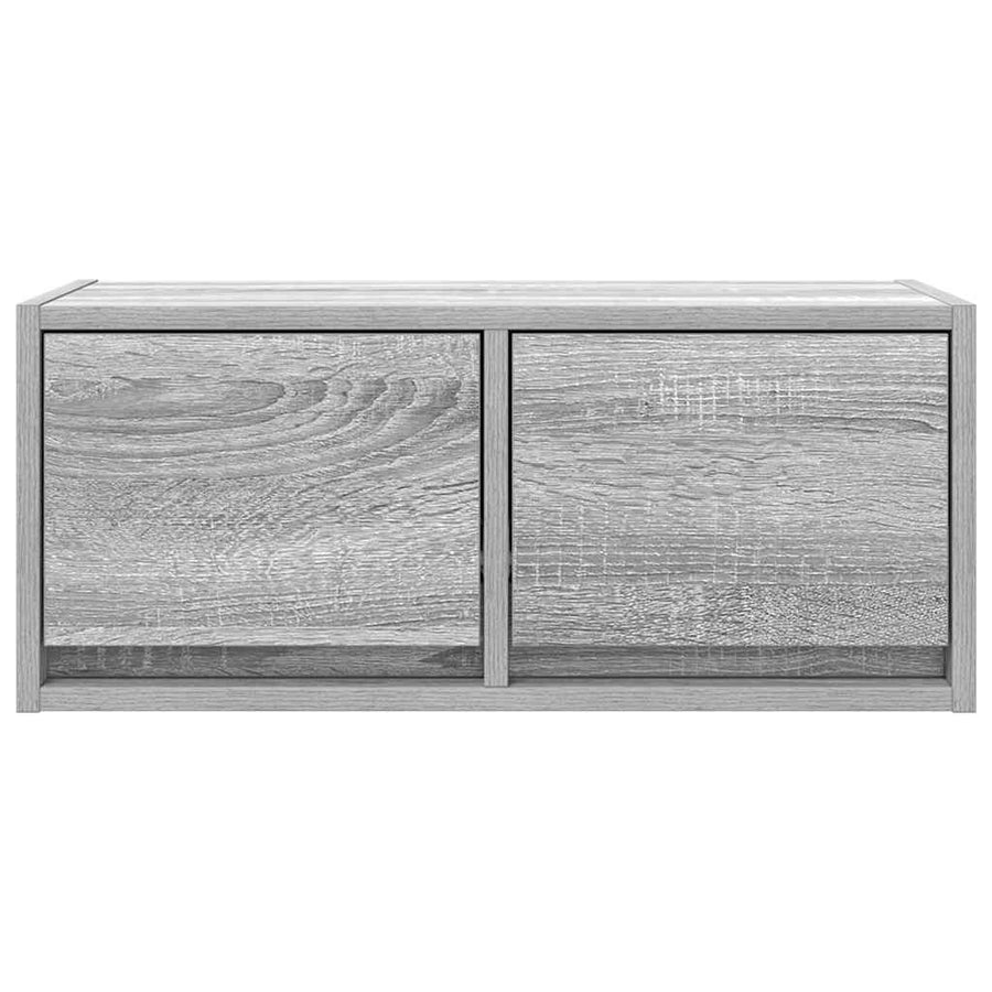 TV-meubel 60x31x25,5 cm bewerkt hout grijs sonoma eikenkleurig