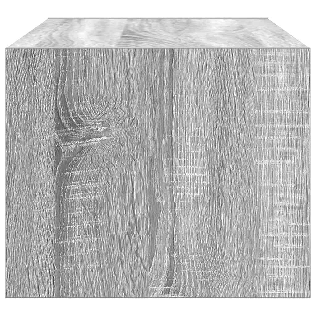 TV-meubel 60x31x25,5 cm bewerkt hout grijs sonoma eikenkleurig